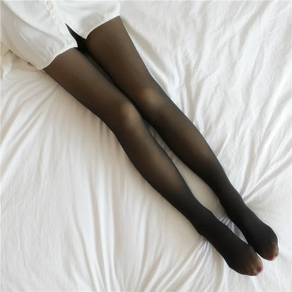 2025 120KG Warm Winter Tights plus Size Sexy Pantyhose Women Fake Stockings Panty Skin Effect Thick Translucent Tights Leggings