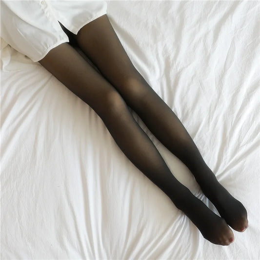2025 120KG Warm Winter Tights plus Size Sexy Pantyhose Women Fake Stockings Panty Skin Effect Thick Translucent Tights Leggings